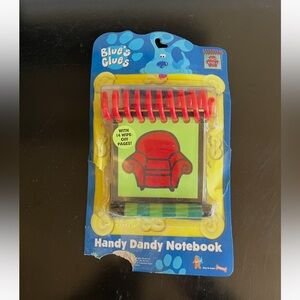 Vintage 1998 Blues Clues Handy Dandy Notebook w/crayon-opened package